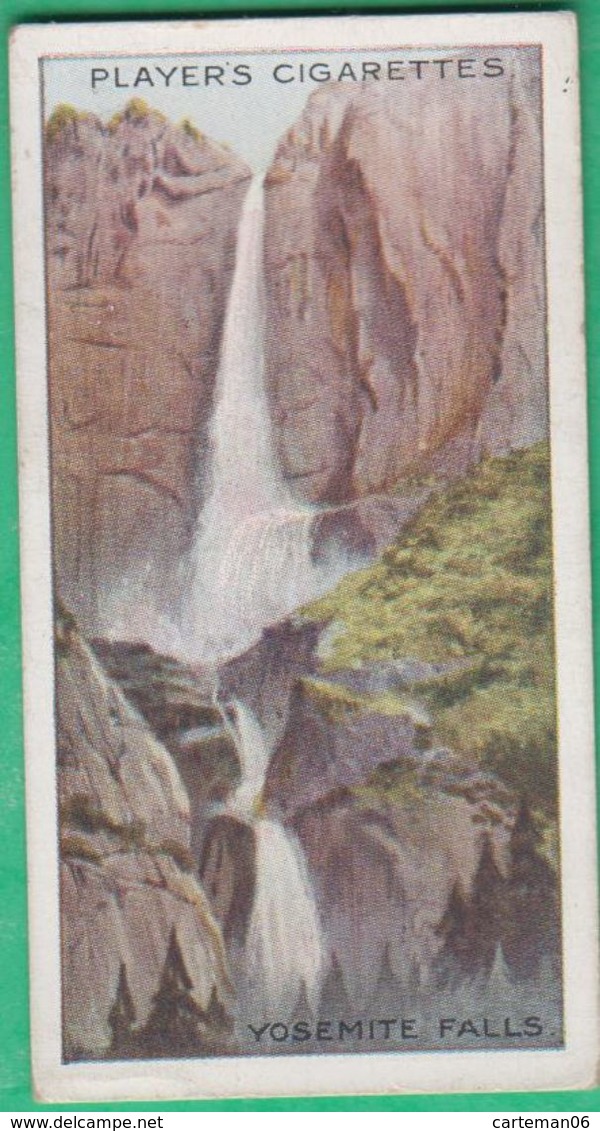 Chromo John Player & Sons, Player's Cigarettes - Wonders Of The World - Yosemite Falls, U.S.A N°25 - Player's