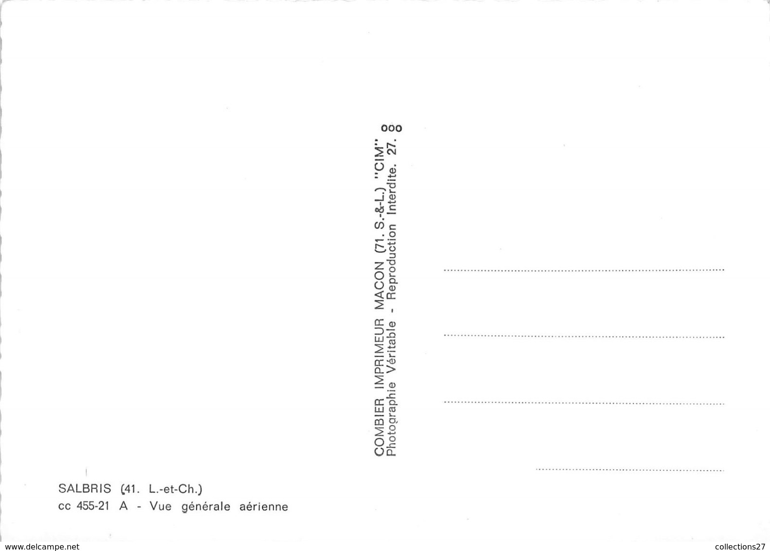 41-SALBRIS- VUE GENERALE AERIENNE - Salbris