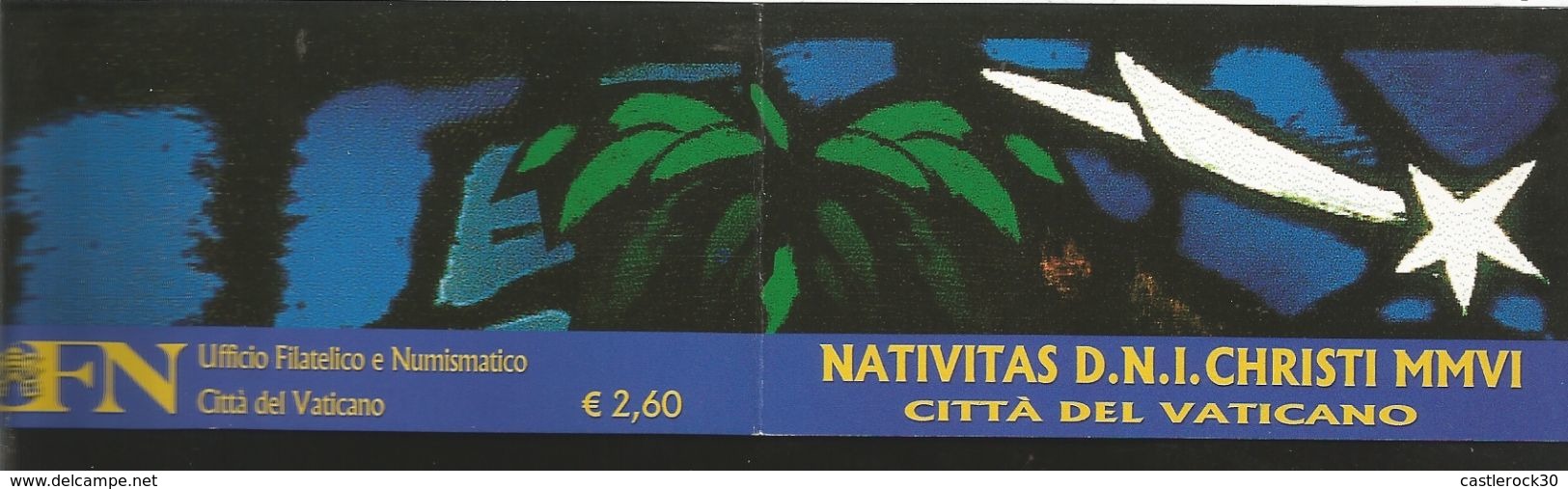 J) 2006 VATICAN CITY, BOOKLET, CHRISTMAS, STAR, MNH - Lettres & Documents