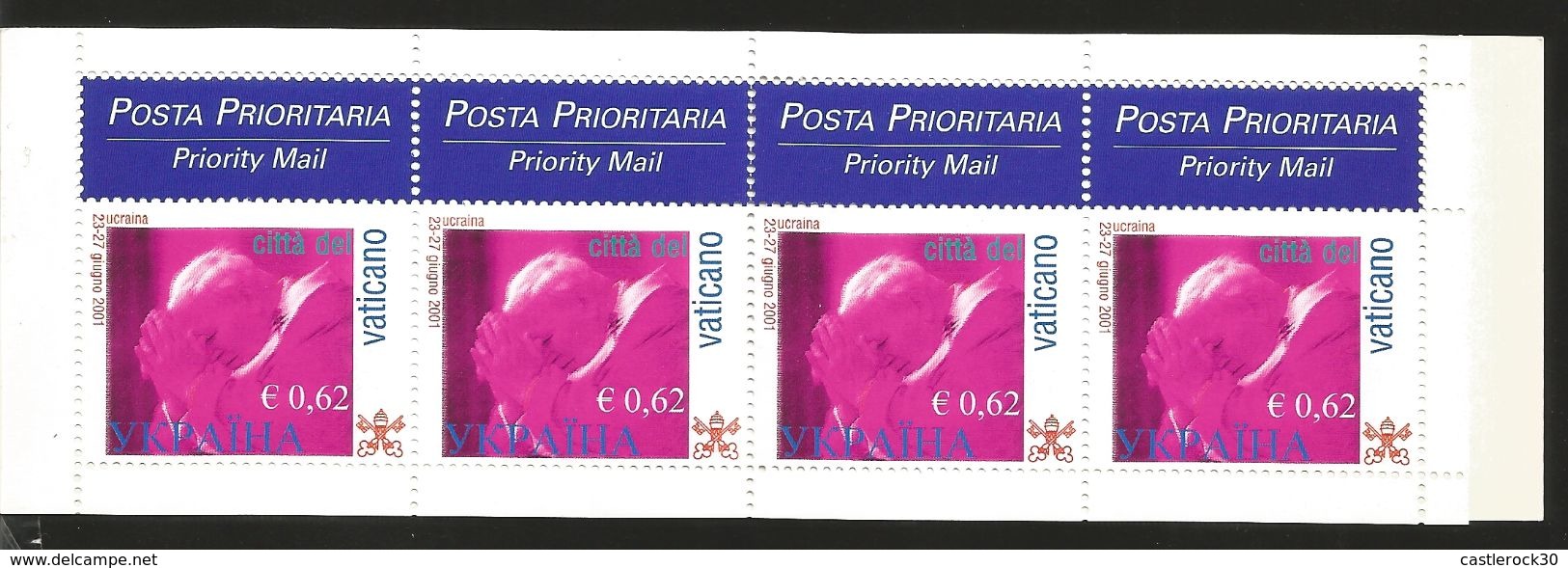 J) 2001 VATICAN CITY, BOOKLET, JOHN PAUL II IN THE WORLD, MNH - Brieven En Documenten