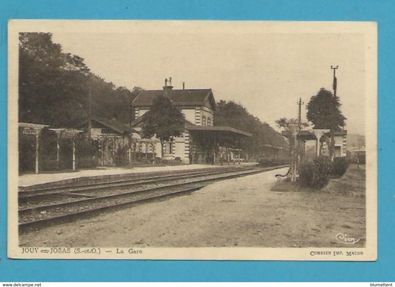 CPSM - Chemin De Fer Arrivée D'un Train En Gare De JOUY-EN-JOSAS 78 - Jouy En Josas