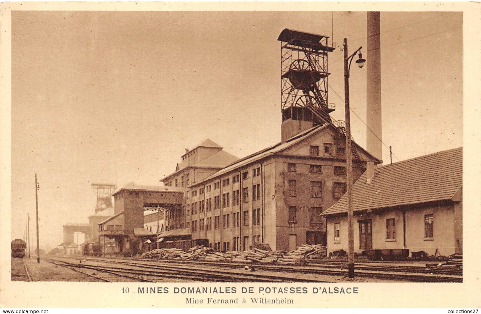 68-WITTENHEIM- NIMES DOMANIALES DE POTASSES D'ALSACE, MINE FERNAND - Wittenheim