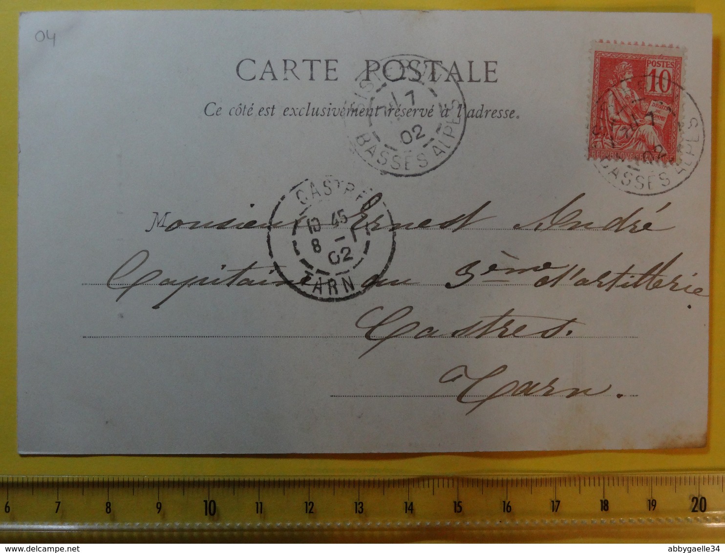 9. SISTERON - La Beaume 1902 Précurseur écrite Dos Non Divisé Photo - Editeur Clergue - Sisteron