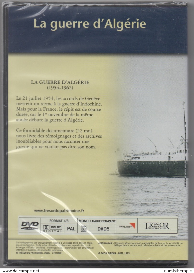 DVD La Guerre D'Algérie (par Trésor Du Patrimoine 2005) 52mn - Dokumentarfilme