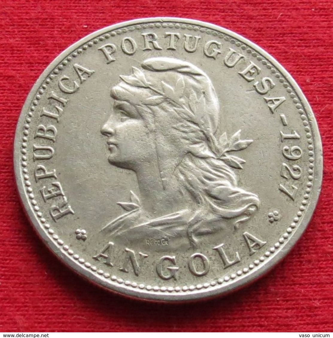 Angola  50 Centavos 1927  #1 - Angola