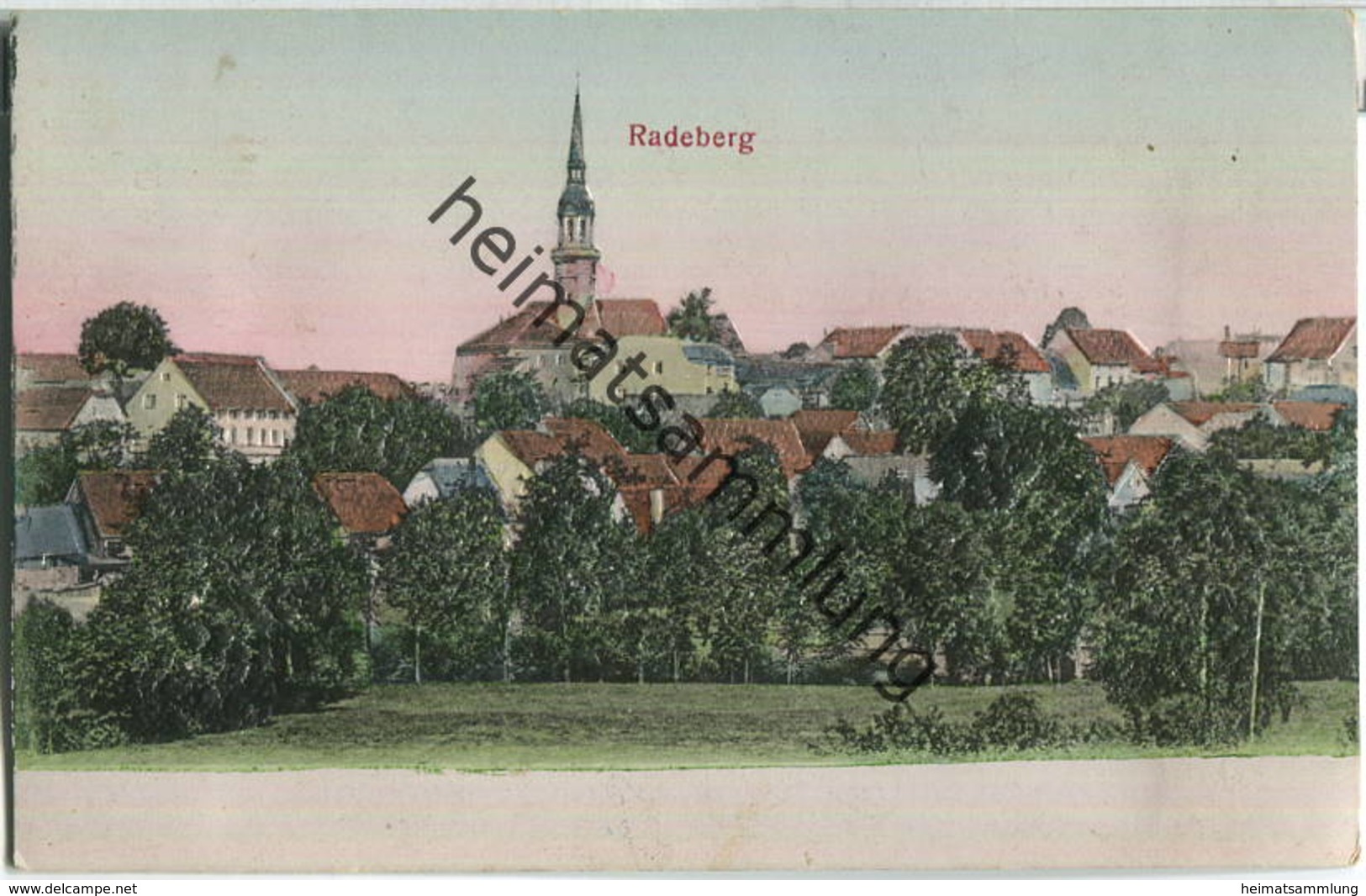 Radeberg - Reliefkarte - Verlag Gebr. Isenbeck Wiesbaden - Radeberg