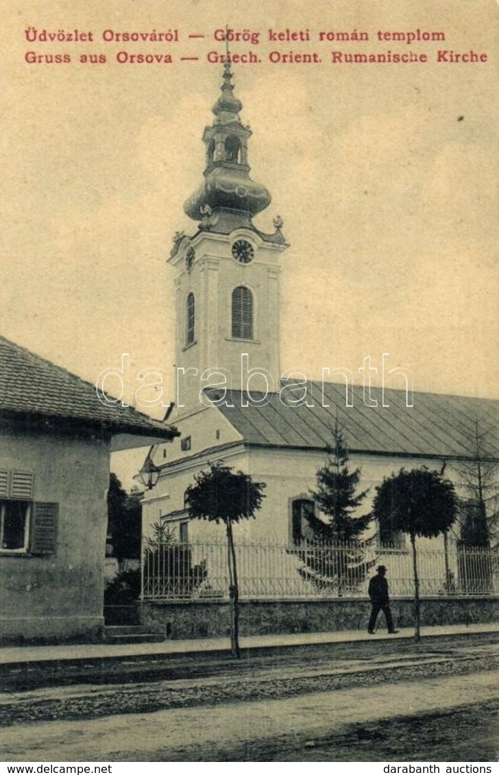 T3 Orsova, Goeroegkeleti Roman Ortodox Templom. W. L. 1525. / Griech. Orient. Rumanische Kirche / Romanian Orthodox Chur - Zonder Classificatie