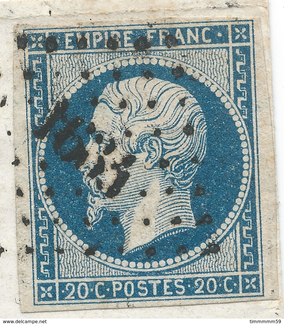 LT4349  N°14A/enveloppe, Oblit PC 1634 Lagannerie, Calvados (13), Ind 8, Pour PARIS, Cachet B De Facteur - 1852 Luis-Napoléon