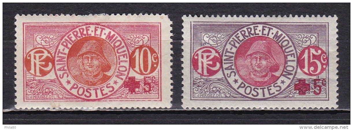 St Pierre Et Mqn N°105*,106* - Unused Stamps