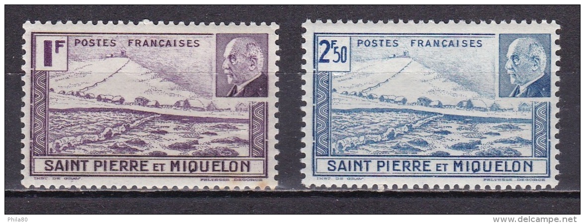 St Pierre Et Mqn N°210*,211* - Nuevos