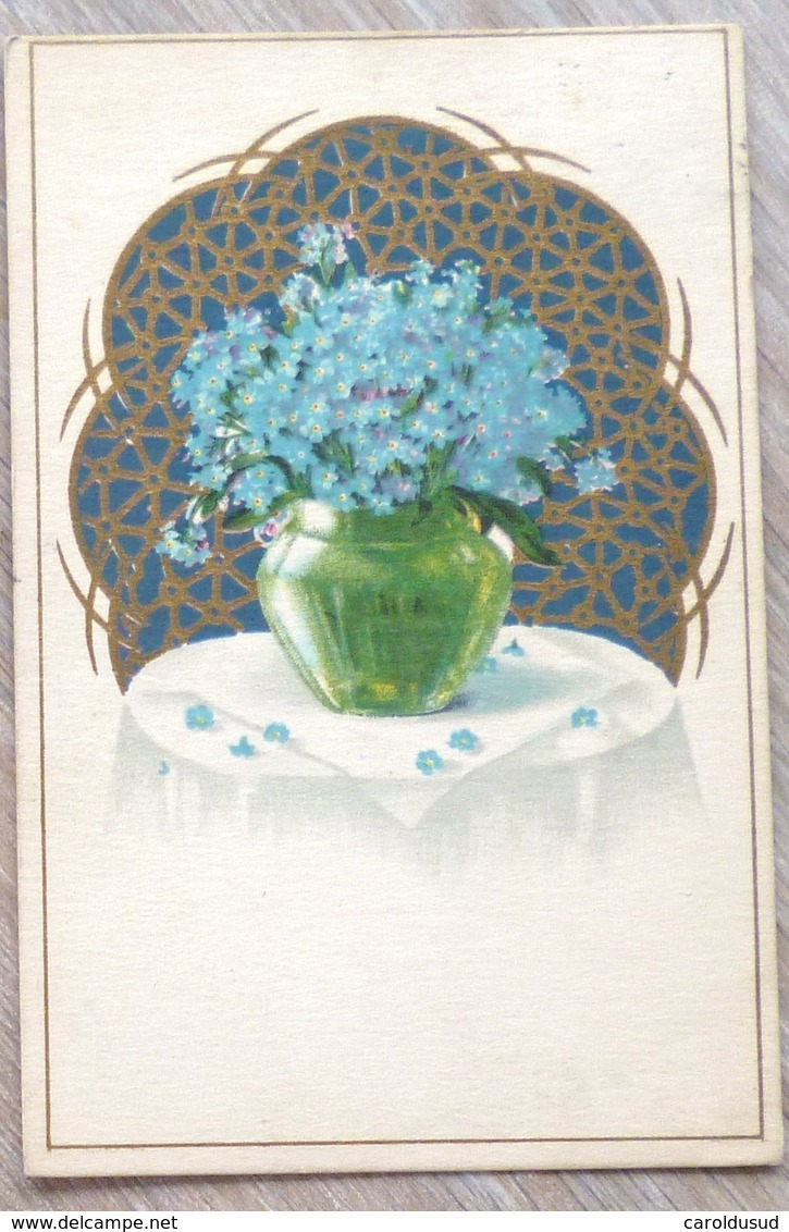 Cpa LOT 6X LITHO Illustrateur 3X JOUNOK IMPORT EAS C KLEIN Bouquet VASE CORBEILLE Fleur THEME  Myosotis - Collections & Lots