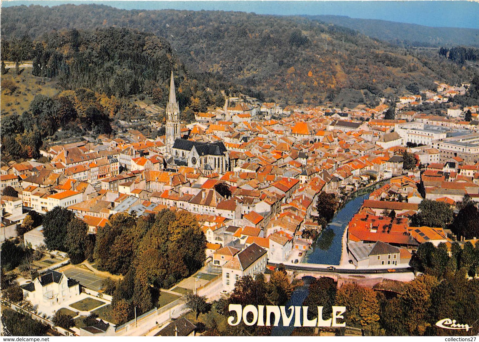 52-JOINVILLE- VUE AERIENNE DU CENTRE - Joinville