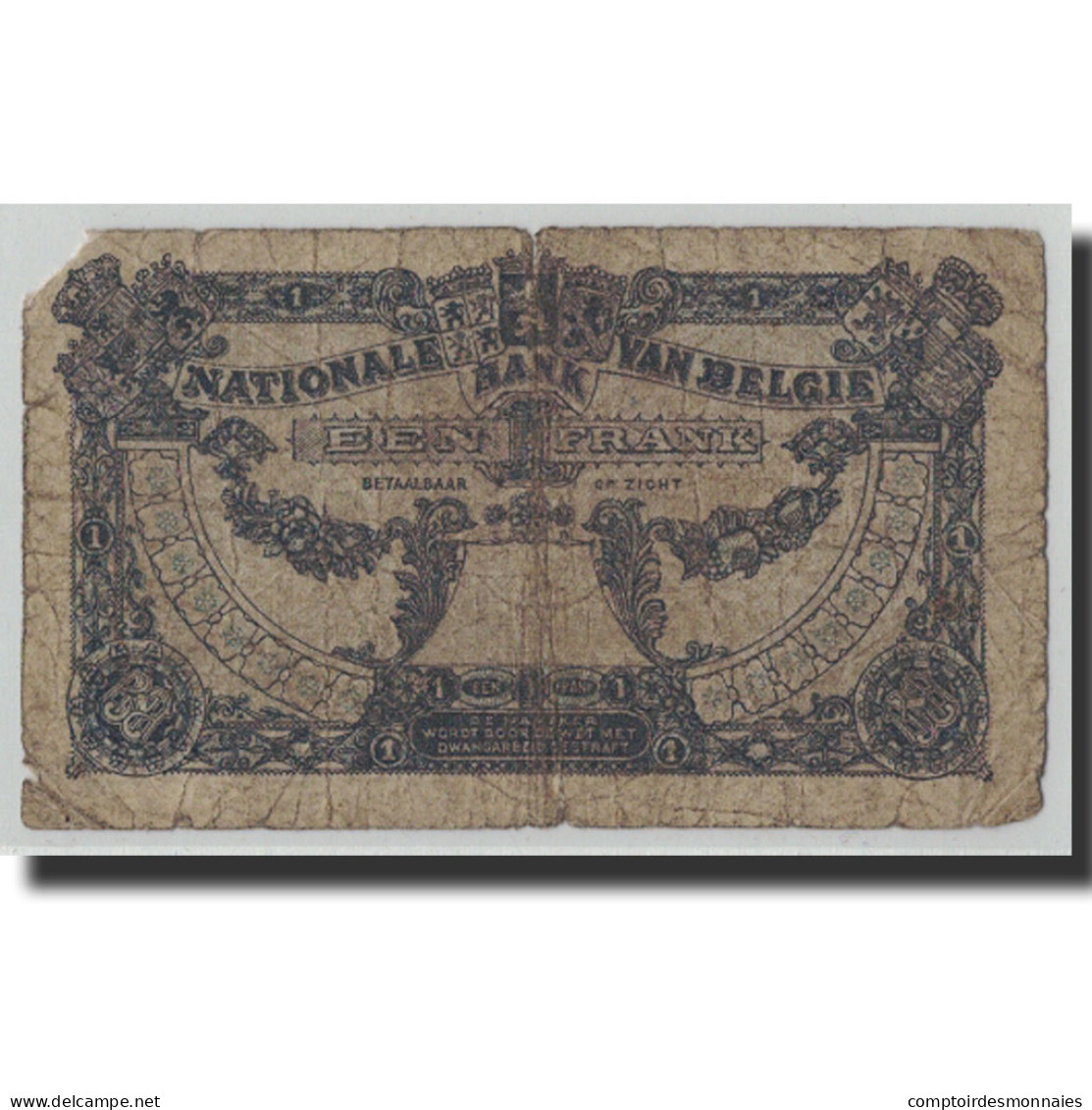 Billet, Belgique, 1 Franc, 1920, 1920-03-31, KM:92, B - 1 Franco