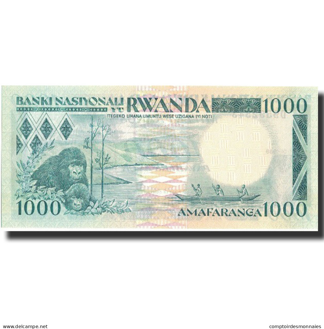 Billet, Rwanda, 1000 Francs, 1988, 1988-01-01, KM:21a, NEUF - Rwanda