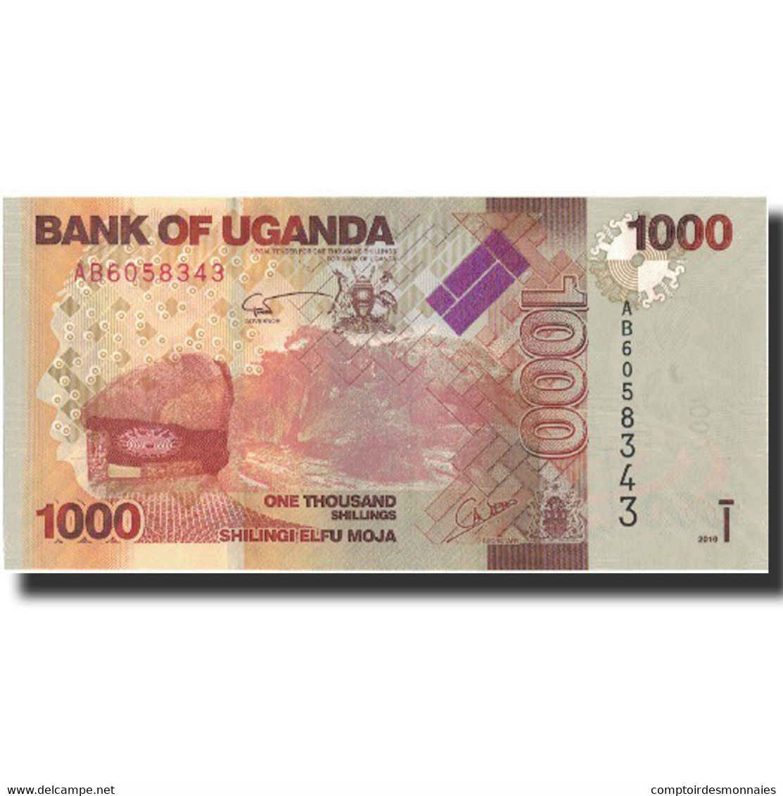 Billet, Uganda, 1000 Shillings, 2010, 2010, KM:49, NEUF - Uganda