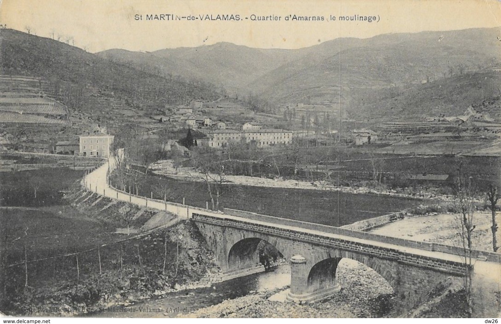 St Saint-Martin-de-Valamas (Ardèche), Quartier D'Amarnas (le Moulinage) - Collection Rochette - Saint Martin De Valamas