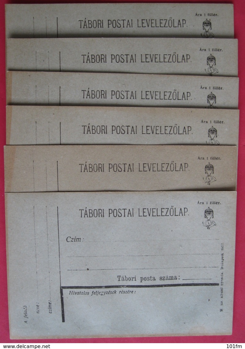 LOT 6 TABORI POSTA - LEVELEZOLAP, NOT USED, EXCELLENT CONDITION - Covers & Documents