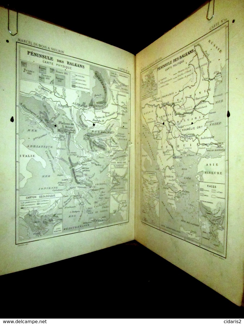 CARTES D'ETUDE Pour Servir à L'ENSEIGNEMENT De La GEOGRAPHIE​: EUROPE Dubois & Seurin Carte Map Ecole School MASSON 1895 - Kaarten & Atlas