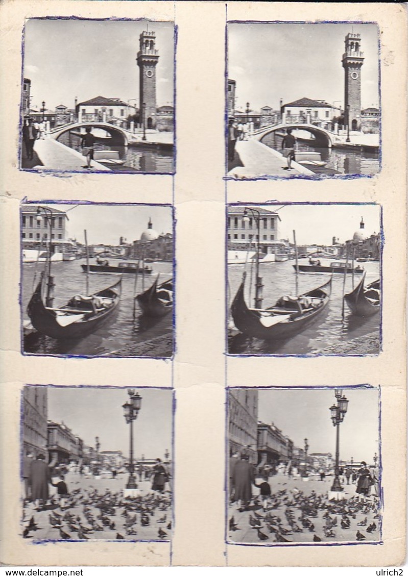 Stereo-Fotos Venedig Venezia - Div. Ansichten (33771) - Photos Stéréoscopiques