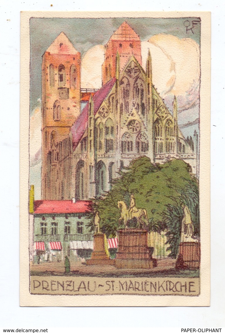 0-2130 PRENZLAU, St. Marienkirche, Steindruck - Prenzlau