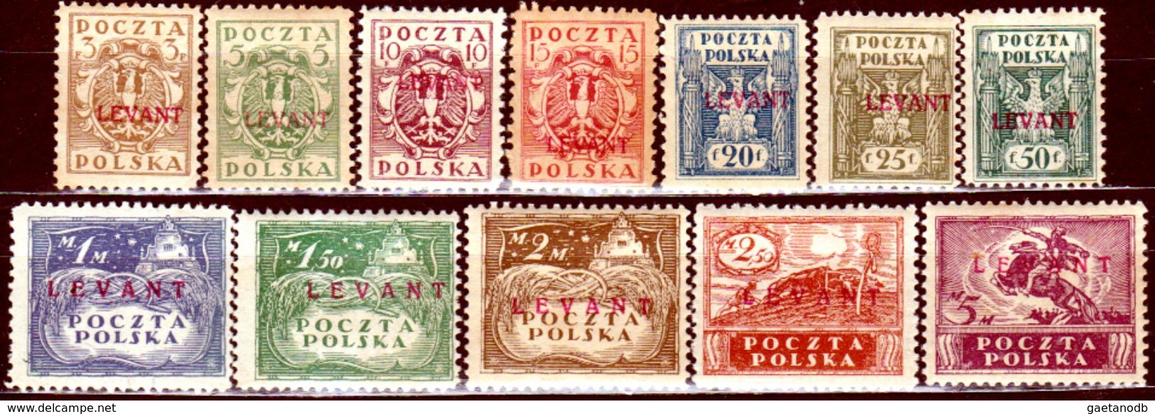 Levante-Polacco-2 - Emissione Del 1919 (+) Hinged - Serie Completa - Senza Difetti Occulti. - Levant (Turchia)