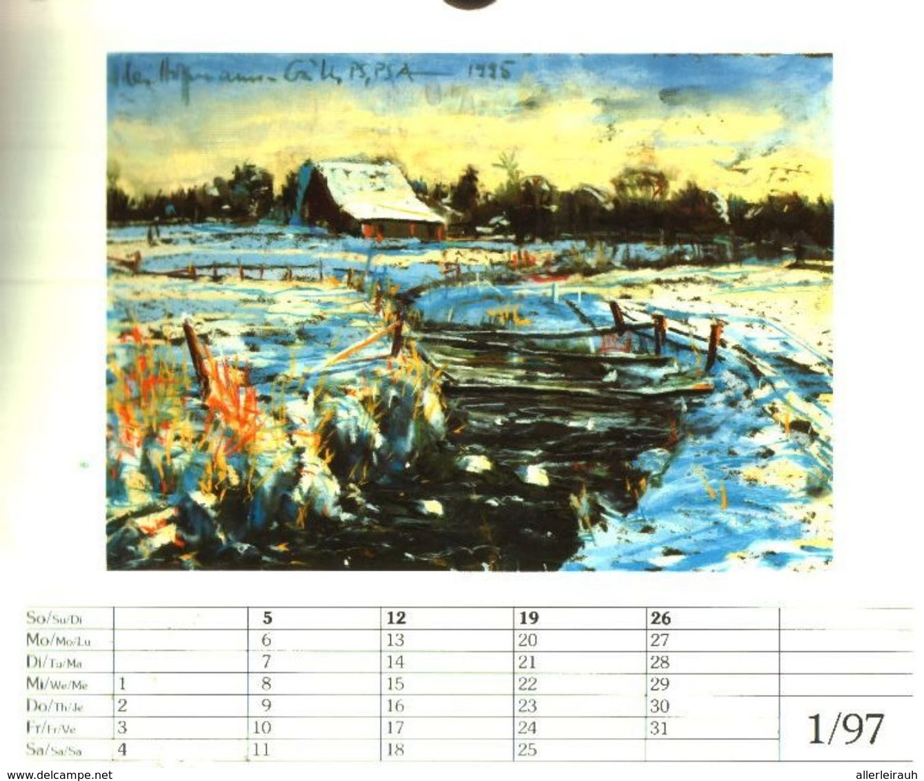 Landschaften In Pastell/ Kalender 1997 - Empaques