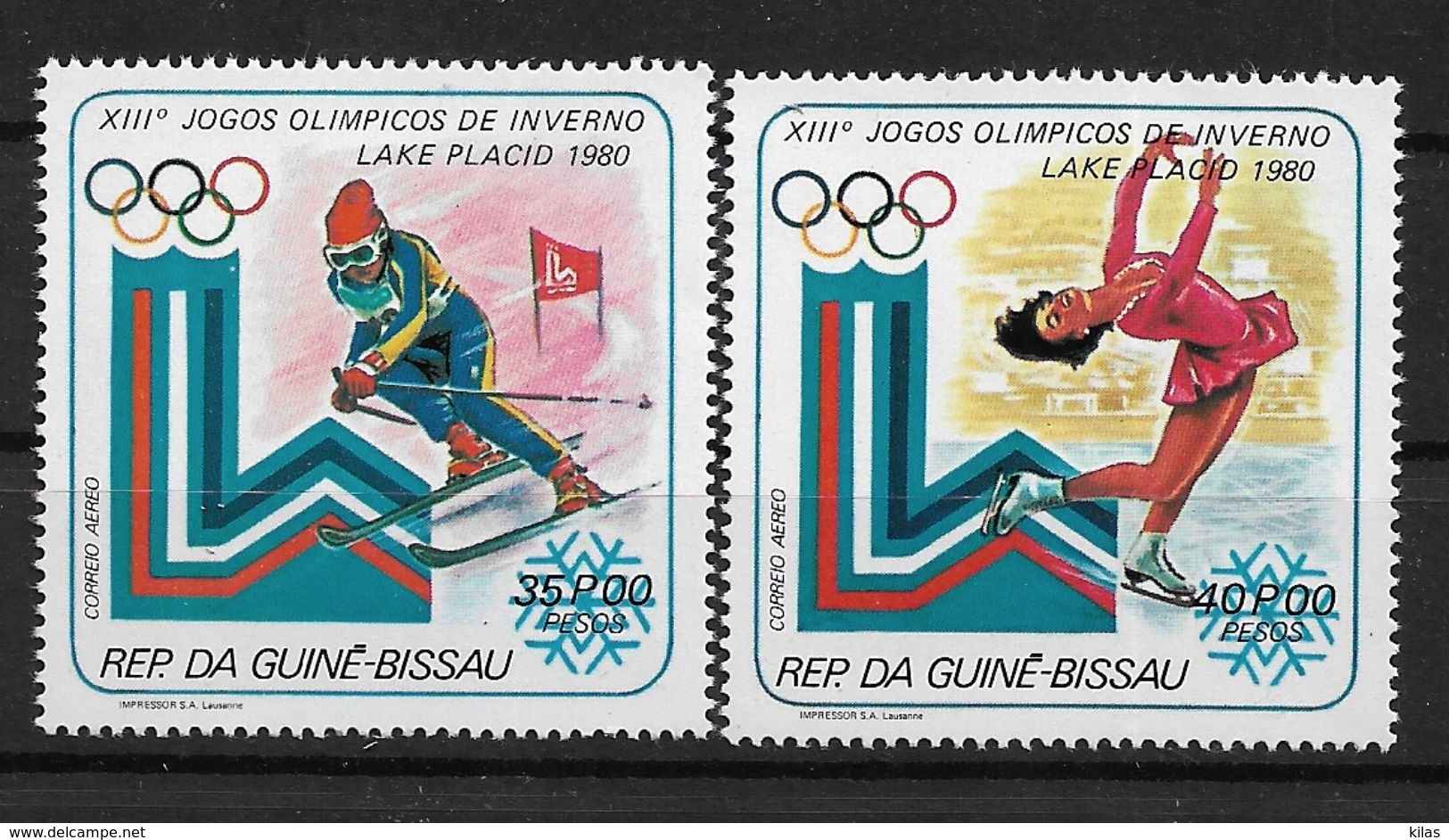 GUINEA - BISSAU 1979 Olympic Winter Games Lake Placid - Winter 1932: Lake Placid