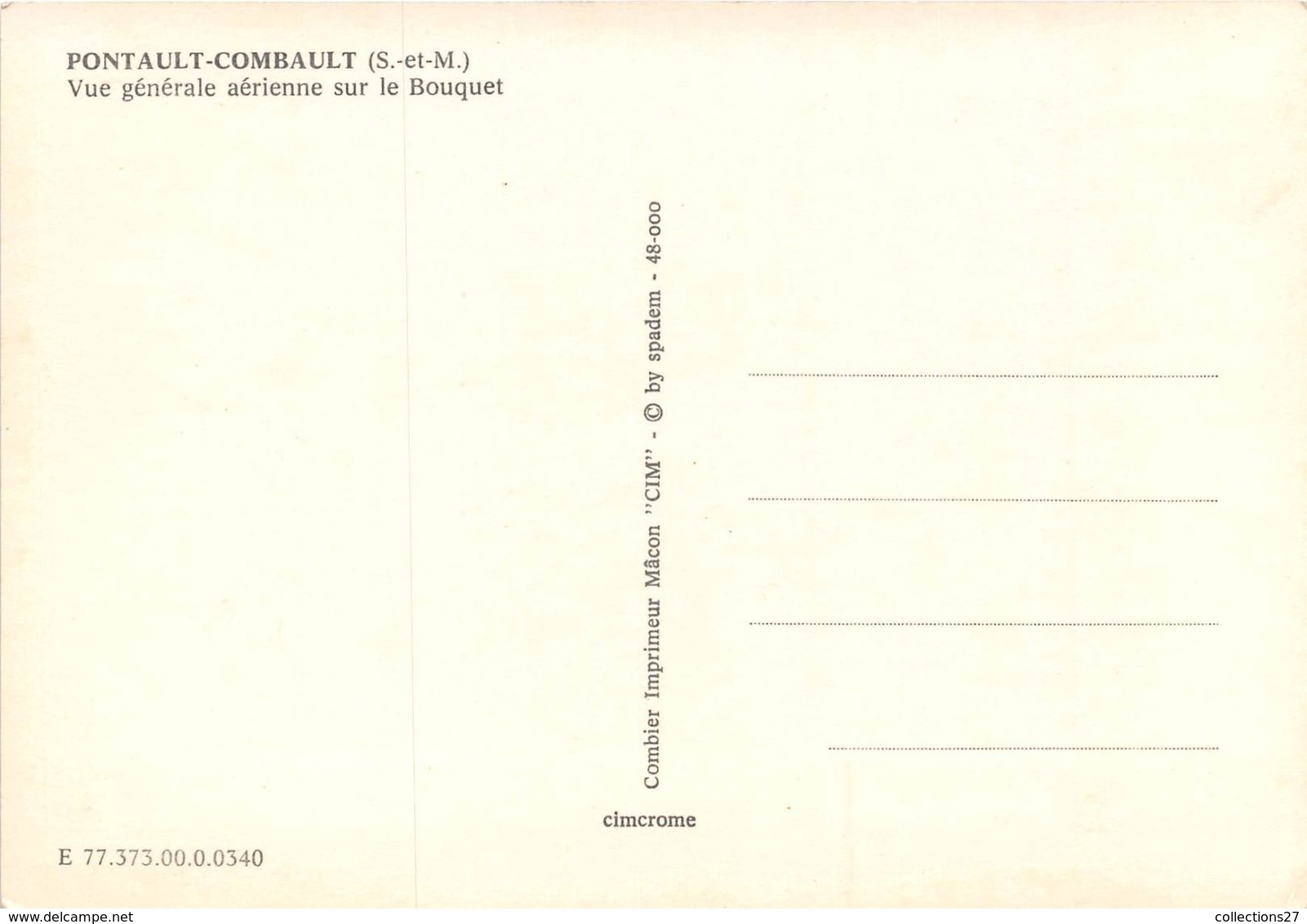 77-PONTAULT-COMBAULT VUE GENERALE AERIENNE SUR LE BOUQUET - Pontault Combault