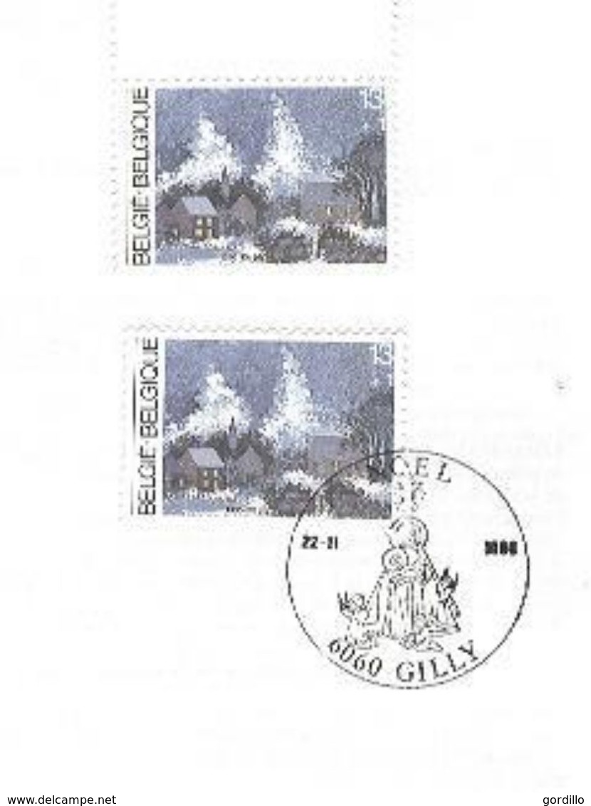 FDc Sur Feuillet De La Poste Belge Noel Nouvel An. - 1991-2000