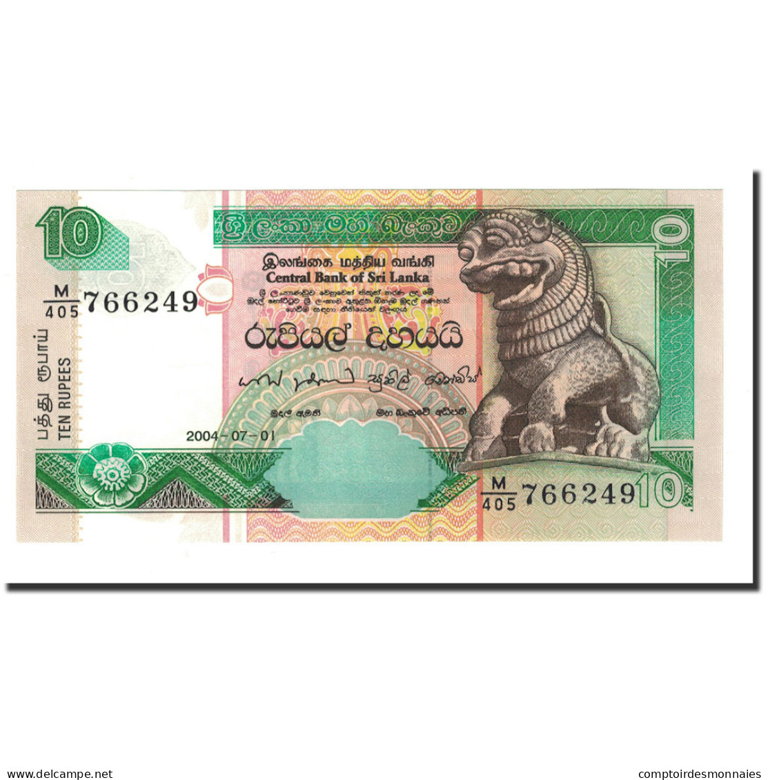 Billet, Sri Lanka, 10 Rupees, 2004, 2004-07-01, KM:108a, NEUF - Sri Lanka