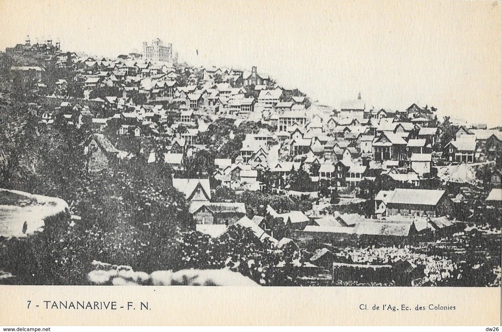 Madagascar, Tananarive, Vue Générale - Carte F.N. N° 7 Non Circulée - Madagascar