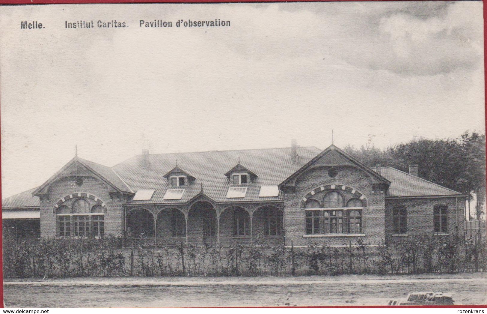 Melle Caritas Pavillon Pavillon D' Observation ZELDZAAM 1909 (in Zeer Goede Staat) - Melle