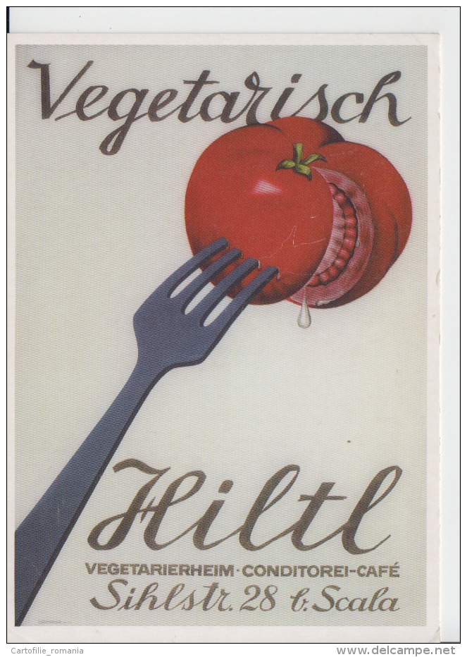 Switzerland - Zurich - Vegetarisch Hiltl - Vegetarian Restaurant, Unused - Risch-Rotkreuz