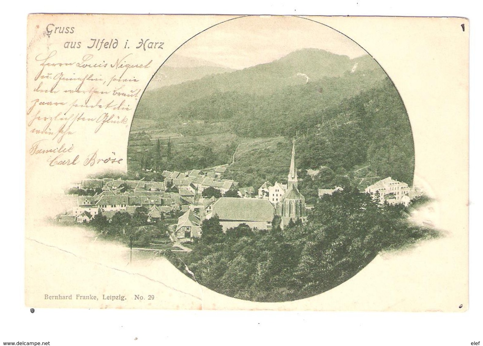 Vorläufer : GRUSS Aus ILFELD I. Harz  ,Thuringen, Deutschland , 1901 - Nordhausen