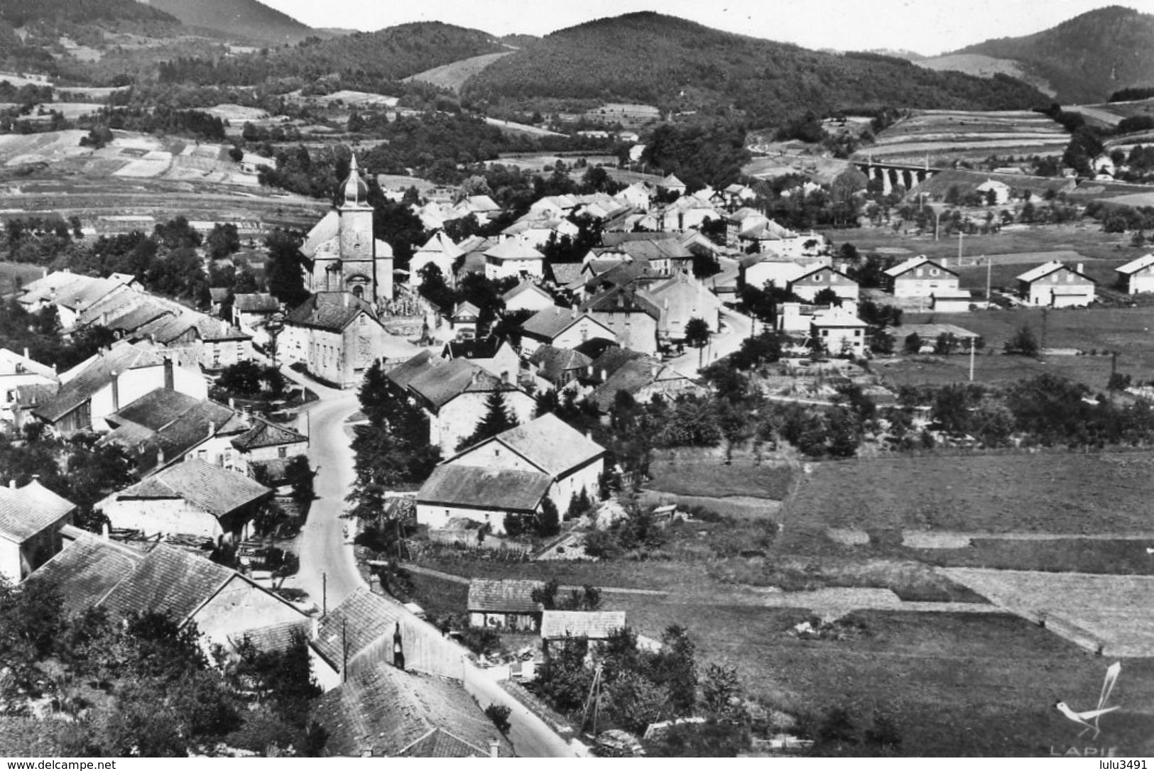 CPSM Dentelée - COLROY-la-GRANDE (88) - Vue Aérienne Du Bourg Dans Les Années 50 - Colroy La Grande