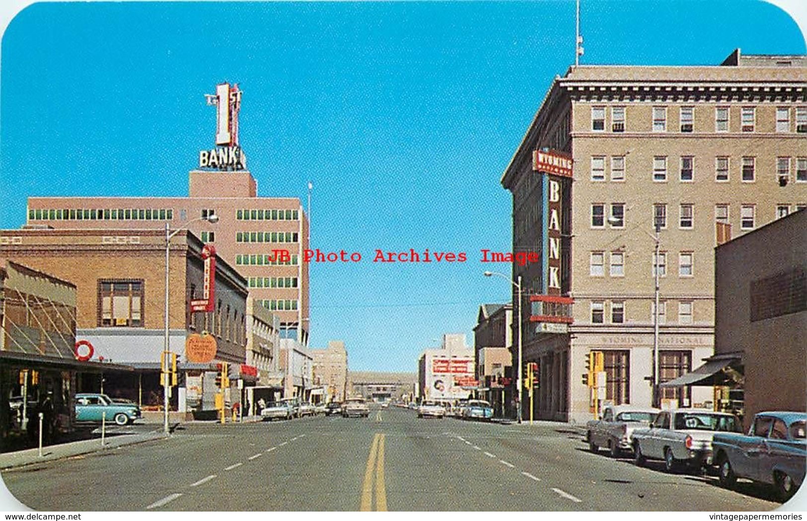 278915-Wyoming, Casper, Walcott Street, Business District, 60s Cars, Sanborn By Dexter Press No 68634-B - Casper