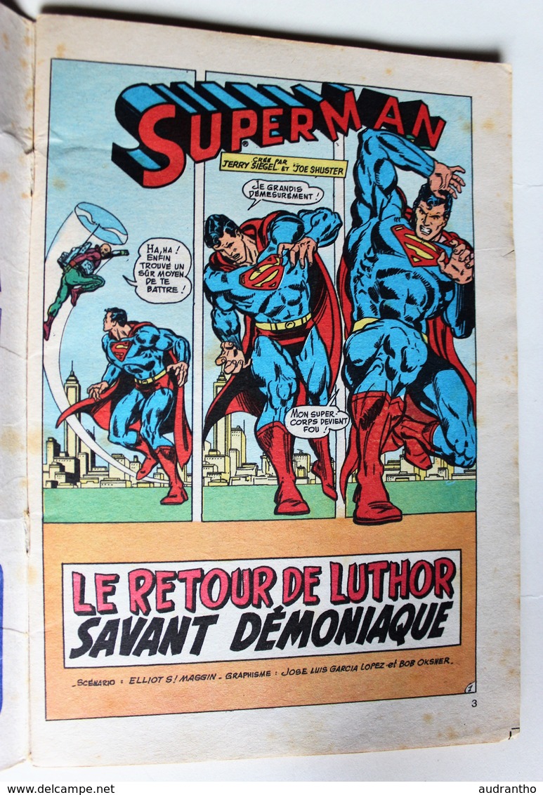 Livre 1979 BD Poche SUPERMAN Sagédition N°26 DC Comics Le Retour De Luthor - Superman