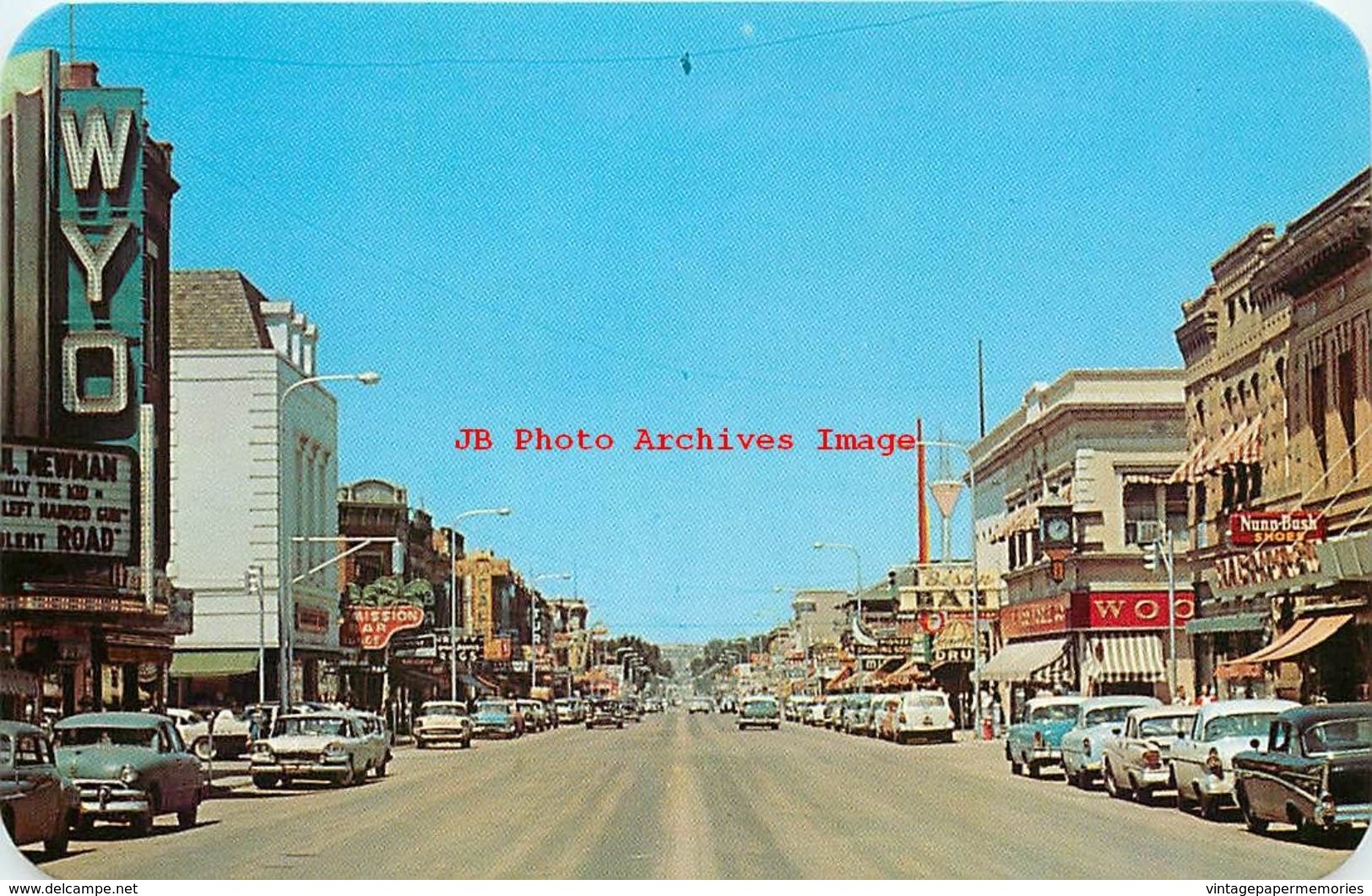 279245-Wyoming, Sheridan, Street Scene, Business District, 50s Cars, Sanborn By Dexter Press No 18178-B - Sheridan