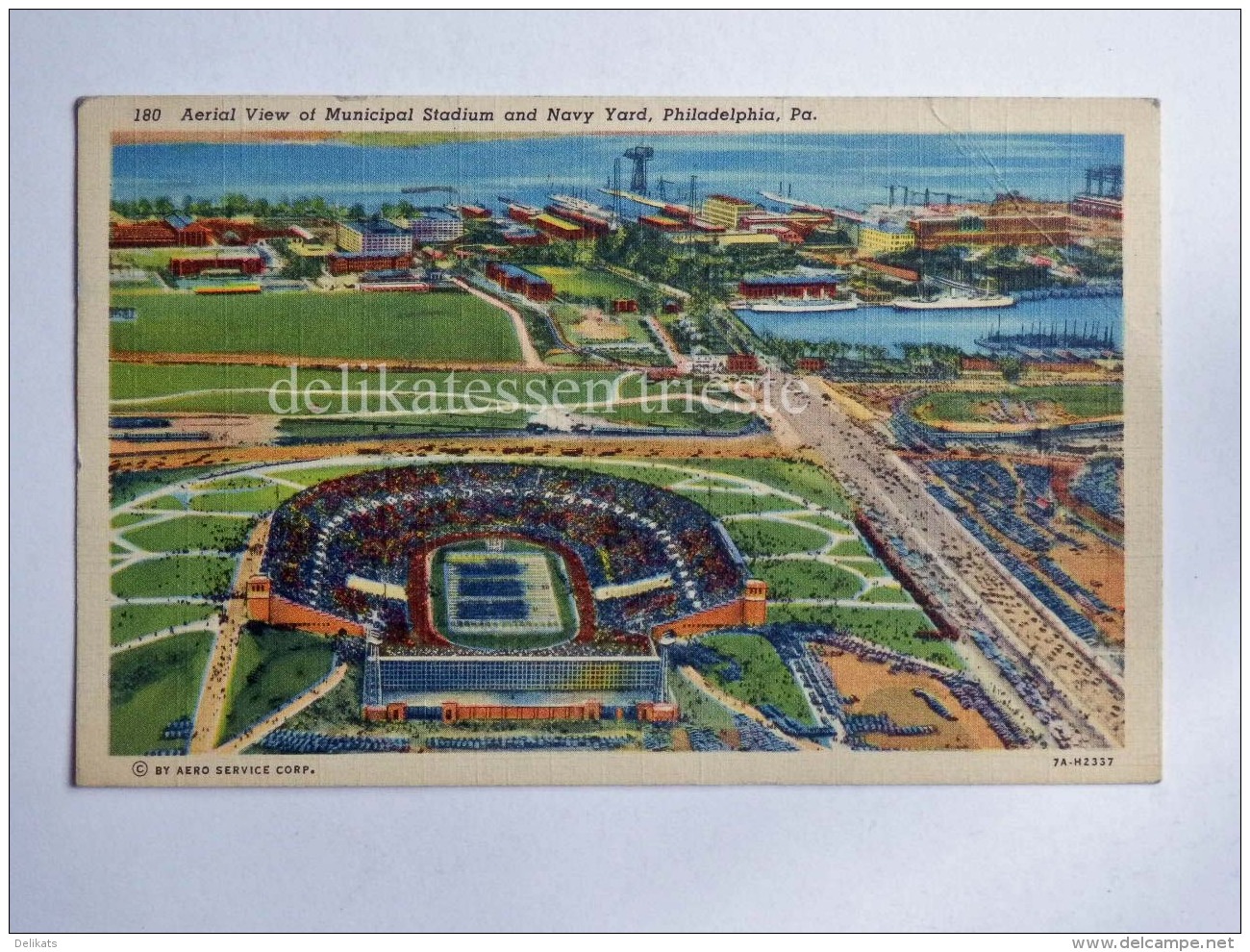 USA PHILADELPHIA PA Municipal Stadium Football Navy Yard Old Postcard - Philadelphia