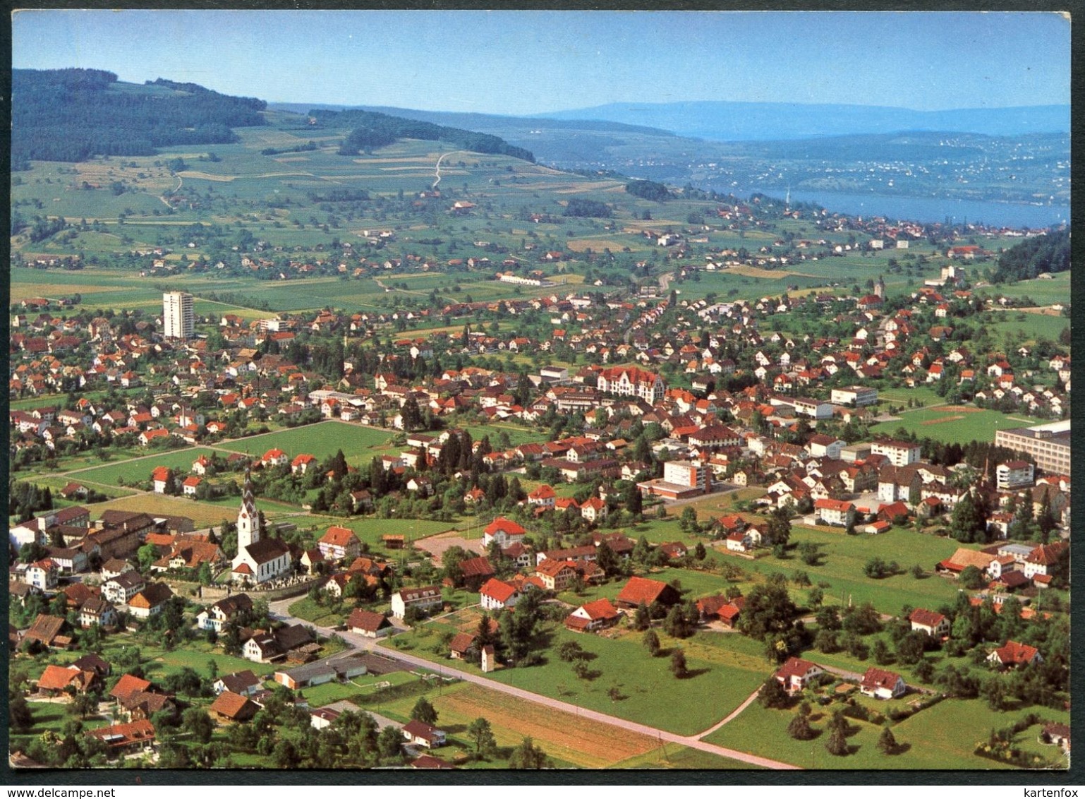 Reinach, Mit Hallwilersee, Von Oben, Luftbild, 1962 - Reinach