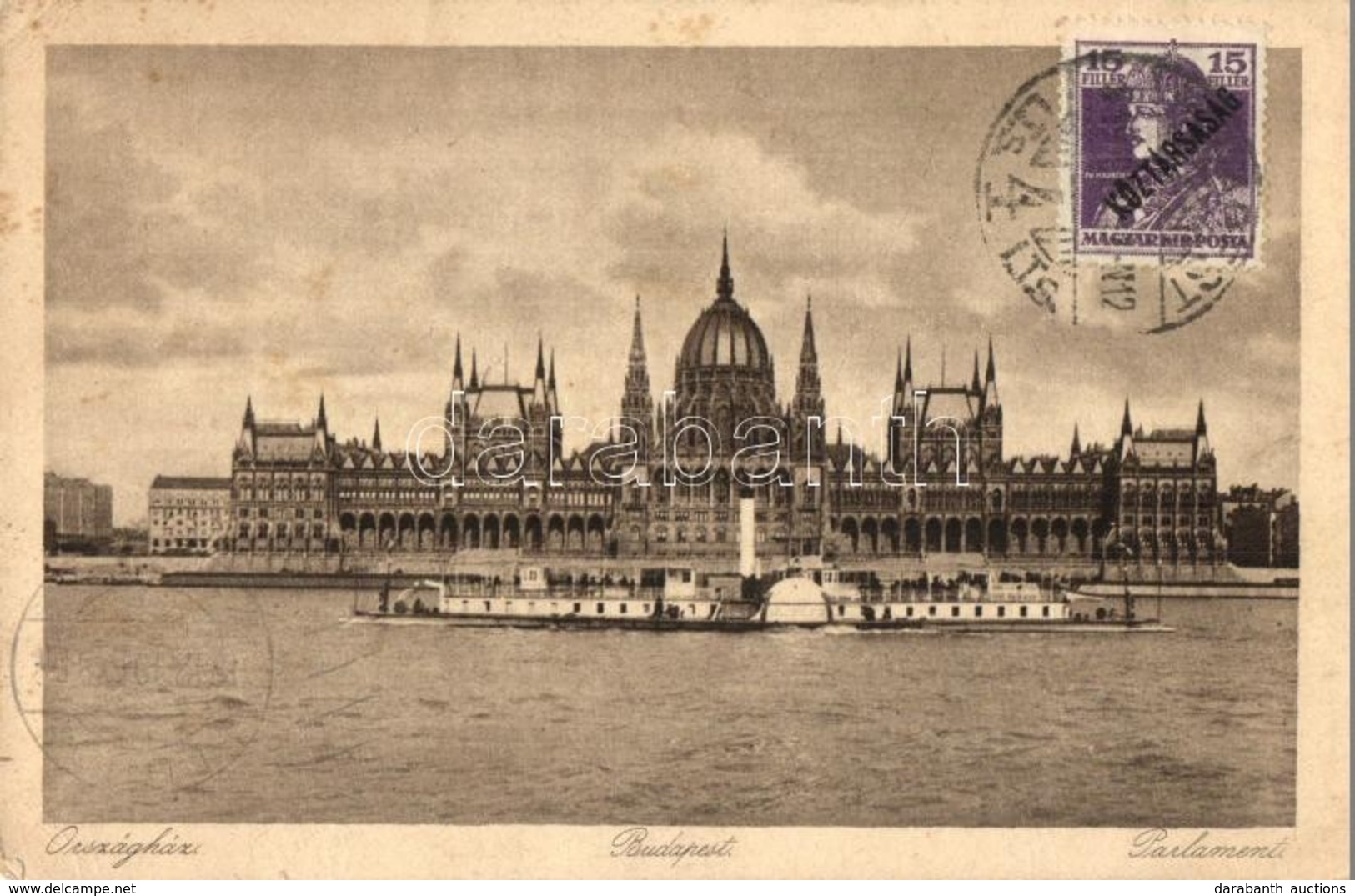 T2/T3 Budapest V. Országház, Parlament, G?zhajó. TCV Card (EK) - Zonder Classificatie