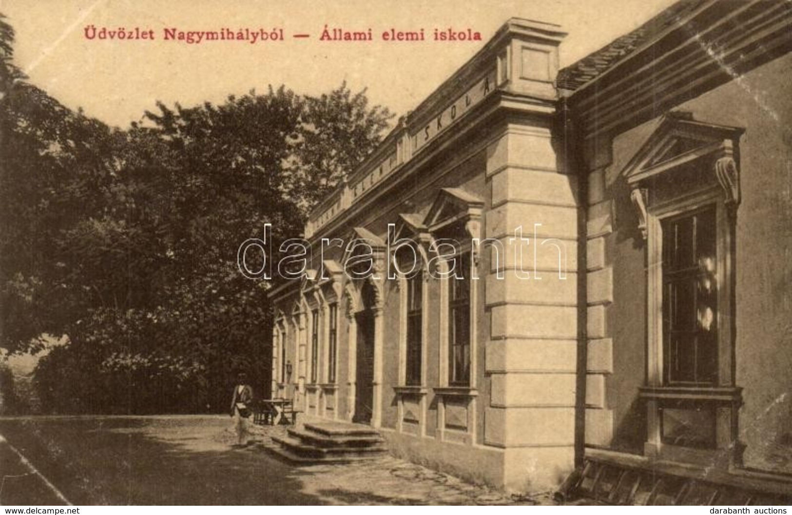 T2/T3 Nagymihály, Michalovce; Állami Elemi Iskola. Landesman B. Kiadása / Elementary School (EK) - Zonder Classificatie