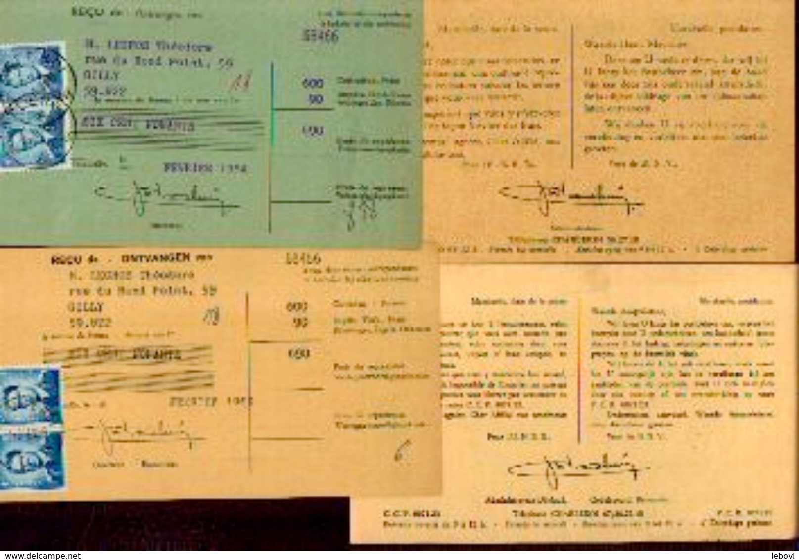 (MARCINELLE - Assurances) « Union Nationale Belge De Défense »- Lot De 4 Documents Différents - Bank & Insurance