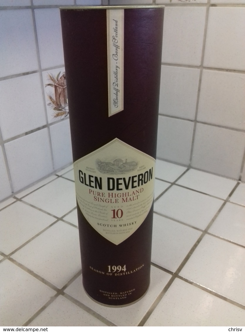 Boite-étui Carton - Whisky GLEN DEVERON  10 Ans D'age 1994 - Whisky