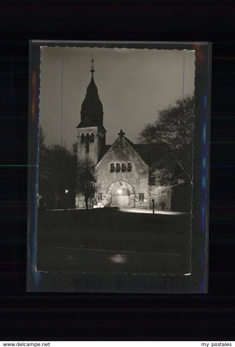 41543594 Koenigsborn Unna Christuskirche Bei Nacht Reproduktionsvorschrift Koeni - Unna