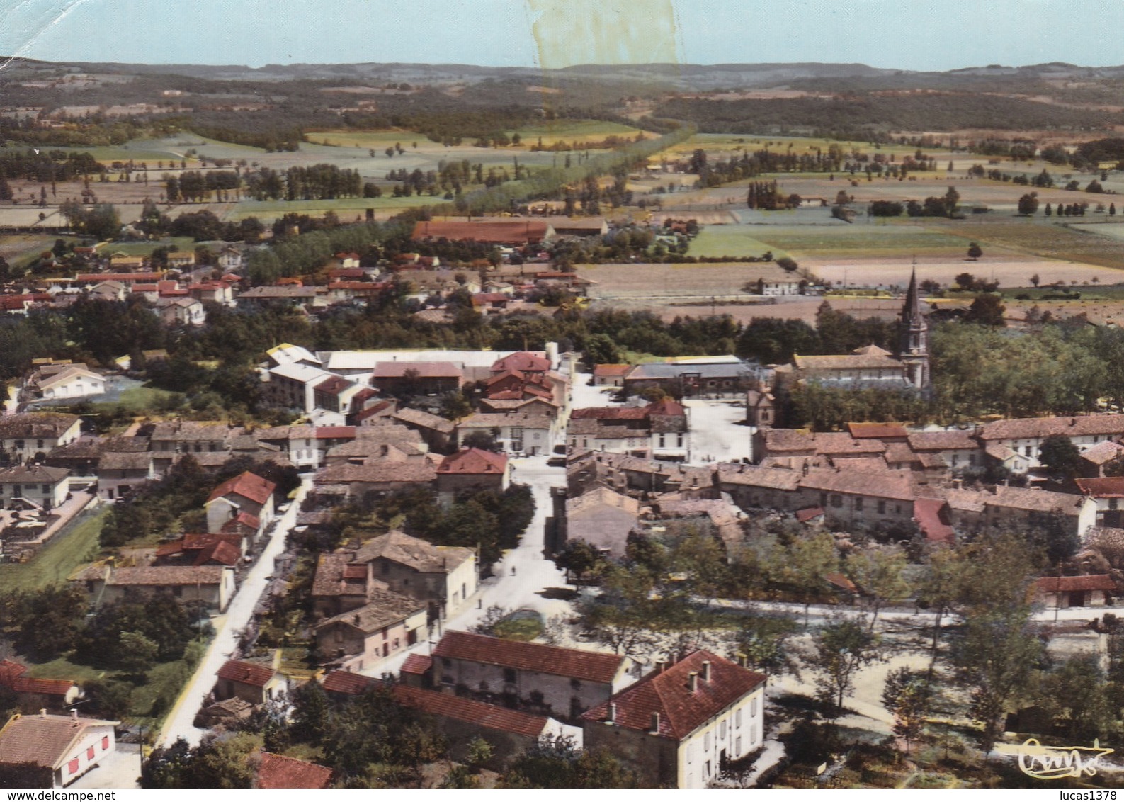 81 / SAINT PAUL CAP DE JOUX / VUE GENERALE AERIENNE / CPSM CIRC 1968 - Rabastens