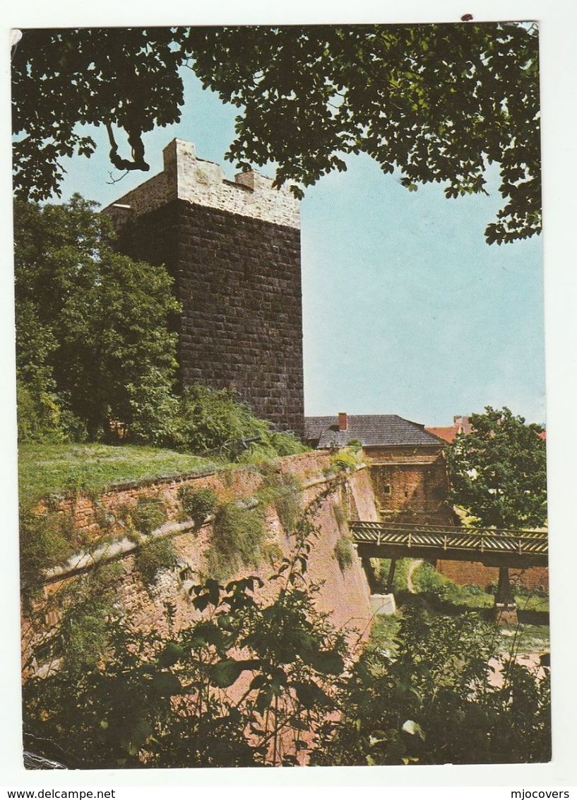 1968 CZECHOSLOVAKIA COVER Stamps HORSE COACH  (postcard Cheb Castle) - Brieven En Documenten