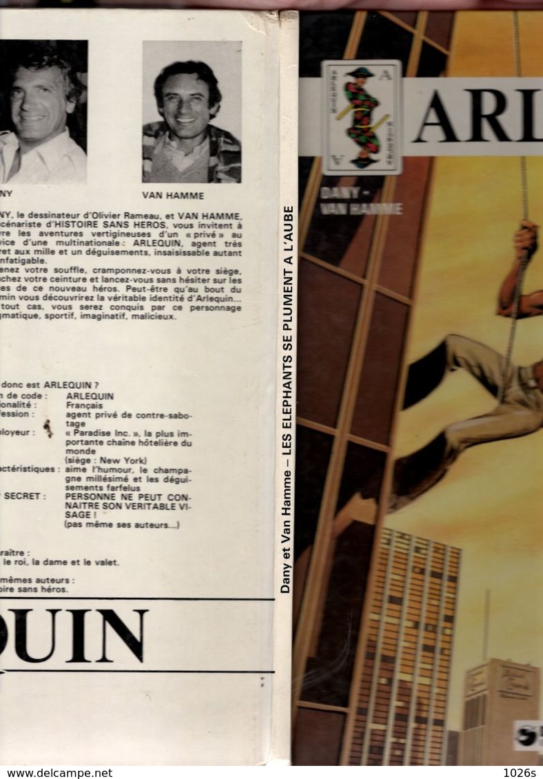 B.D.ARLEQUIN - LES ELEPHANTS SE PLUMENT A L'AUBE - EO 1979 - Arlequin
