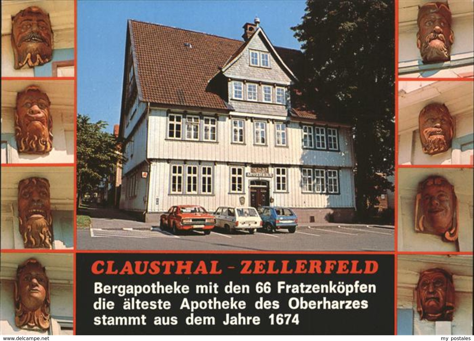 41276838 Clausthal-Zellerfeld Bergapotheke Mit Fratzenkoepfen Clausthal-Zellerfe - Clausthal-Zellerfeld