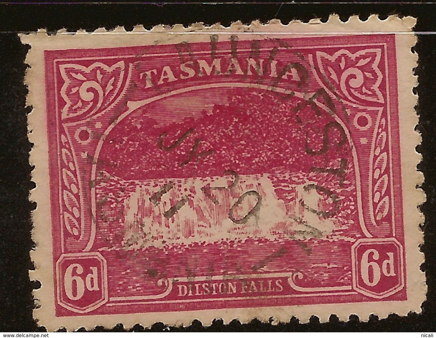 TASMANIA 1905 6d Carminelake P11 SG 254a U #AIO283 - Oblitérés